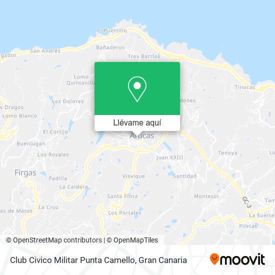 Mapa Club Civico Militar Punta Camello