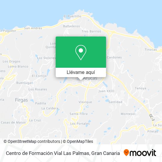 Mapa Centro de Formación Vial Las Palmas