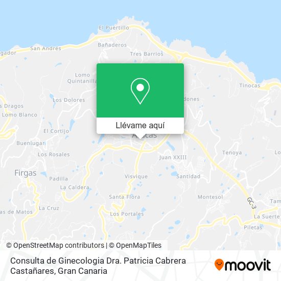 Mapa Consulta de Ginecologia Dra. Patricia Cabrera Castañares