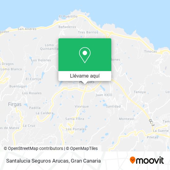 Mapa Santalucia Seguros Arucas