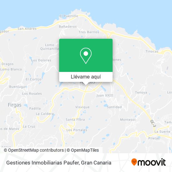 Mapa Gestiones Inmobiliarias Paufer