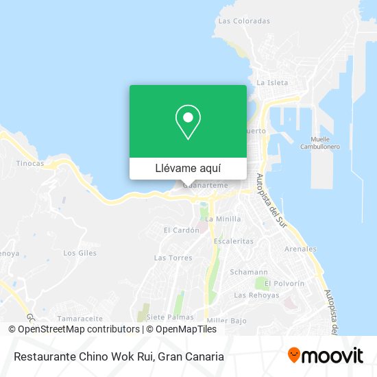 Mapa Restaurante Chino Wok Rui