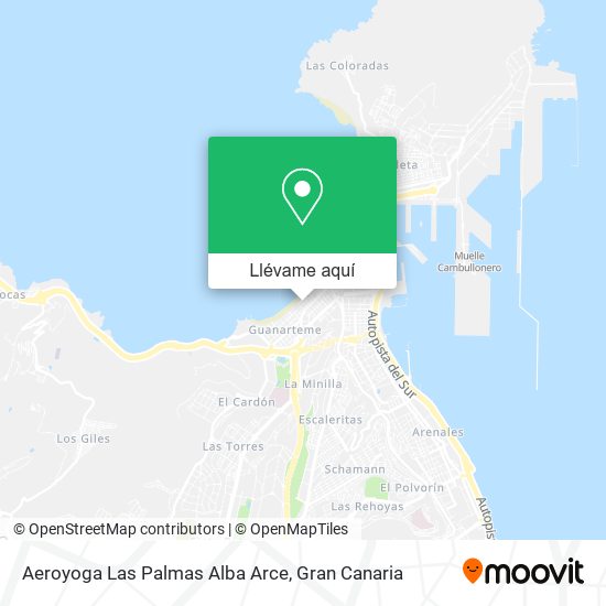 Mapa Aeroyoga Las Palmas Alba Arce