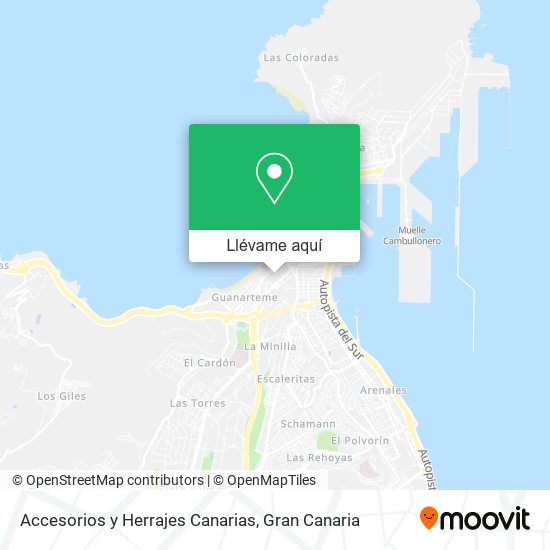 Mapa Accesorios y Herrajes Canarias