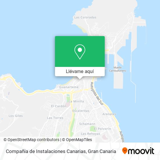 Mapa Compañia de Instalaciones Canarias