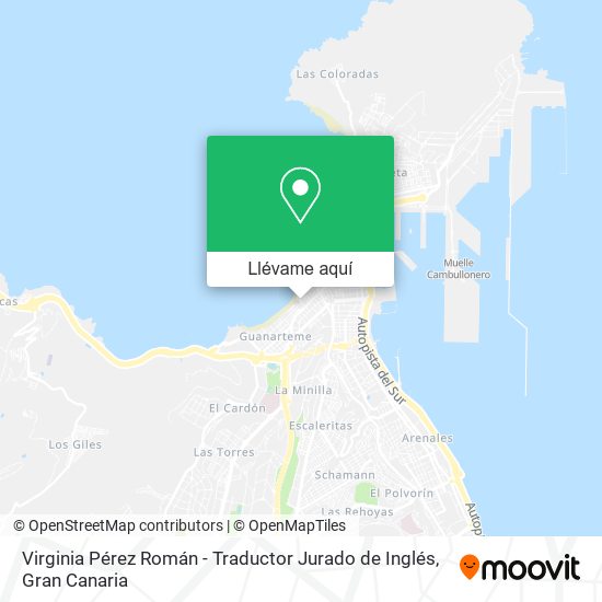 Mapa Virginia Pérez Román - Traductor Jurado de Inglés