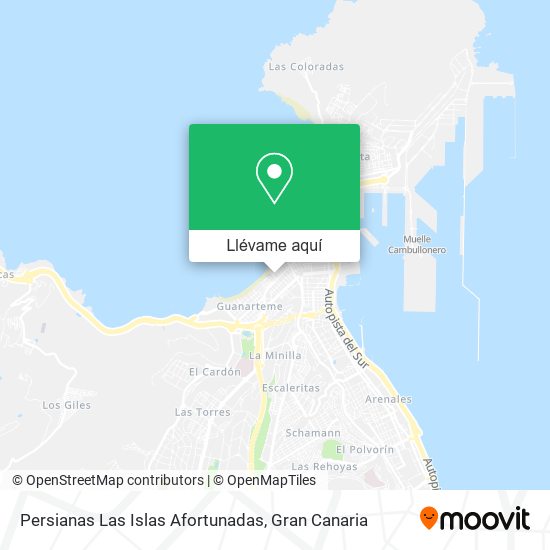 Mapa Persianas Las Islas Afortunadas