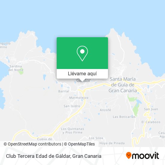 Mapa Club Tercera Edad de Gáldar