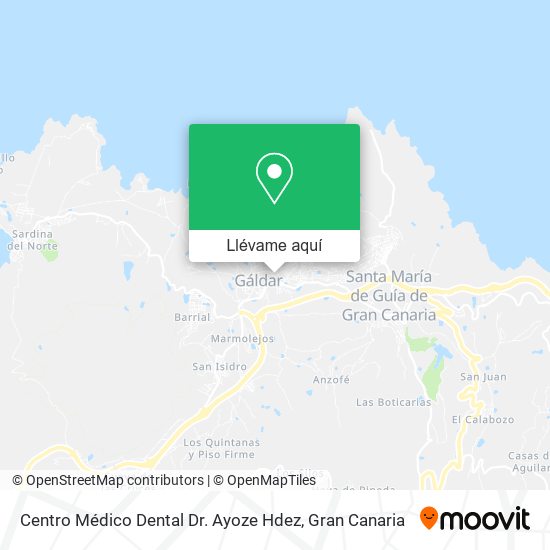 Mapa Centro Médico Dental Dr. Ayoze Hdez