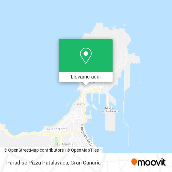 Mapa Paradise Pizza Patalavaca