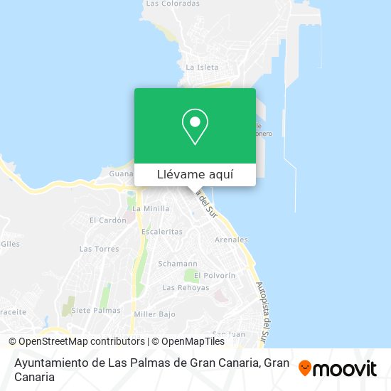 Mapa Ayuntamiento de Las Palmas de Gran Canaria