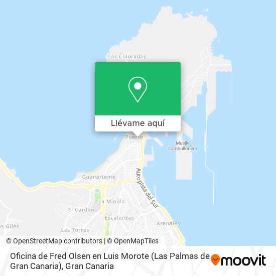 perdí mi camino crisis preferible Cómo llegar a Oficina de Fred Olsen en Luis Morote (Las Palmas de Gran  Canaria) en Las Palmas De Gran Canaria en Autobús?