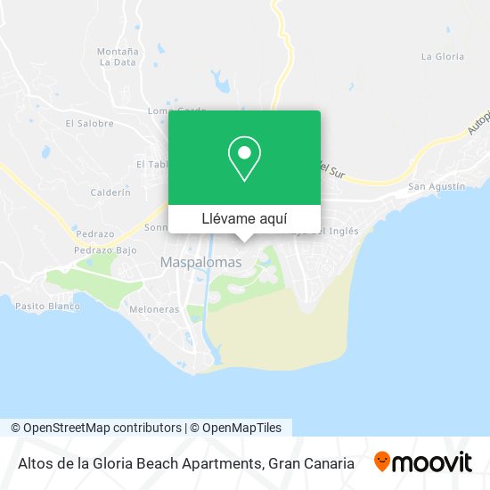 Mapa Altos de la Gloria Beach Apartments