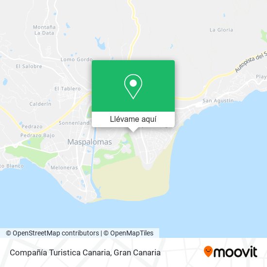 Mapa Compañía Turistica Canaria