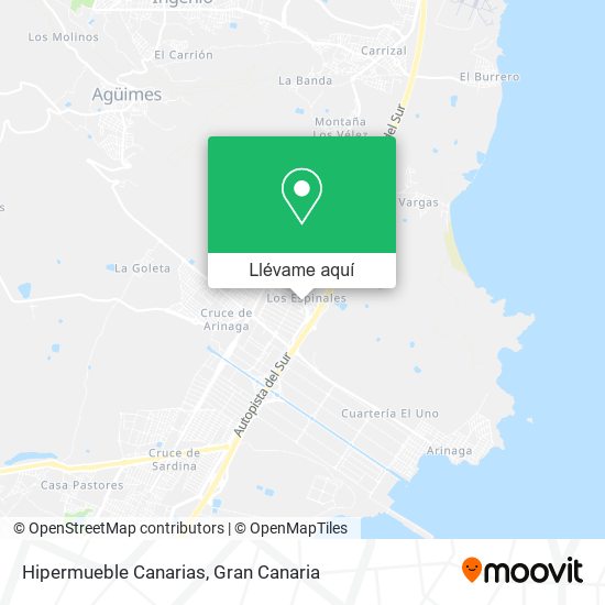 Mapa Hipermueble Canarias