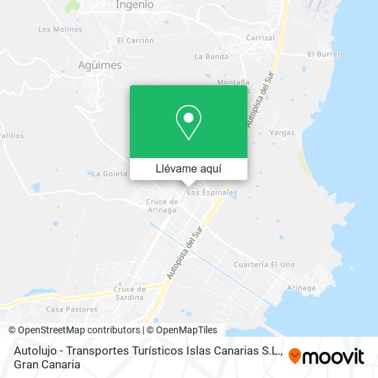 Mapa Autolujo - Transportes Turísticos Islas Canarias S.L.