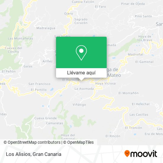 Mapa Los Alisios