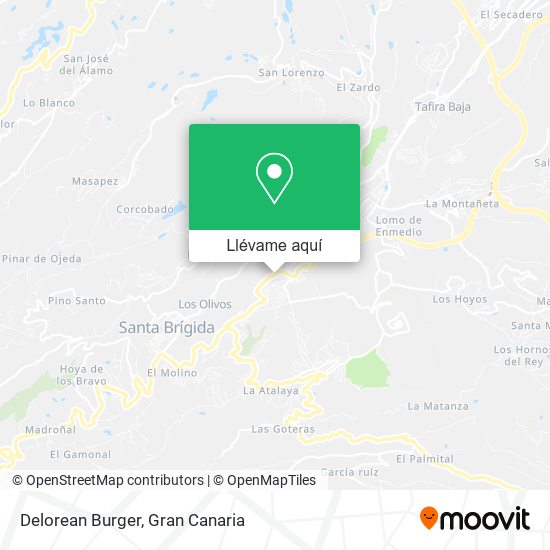 Mapa Delorean Burger
