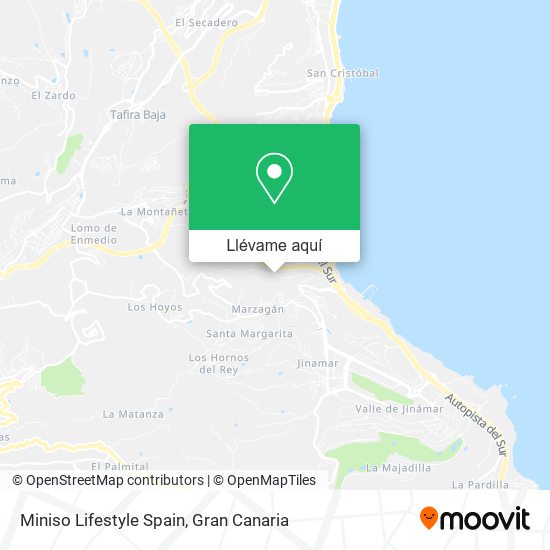 Mapa Miniso Lifestyle Spain