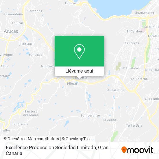 Mapa Excelence Producción Sociedad Limitada