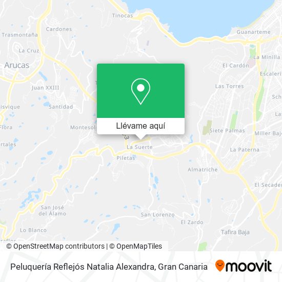 Mapa Peluquería Reflejós Natalia Alexandra