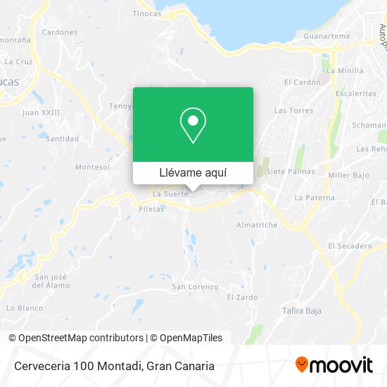 Mapa Cerveceria 100 Montadi