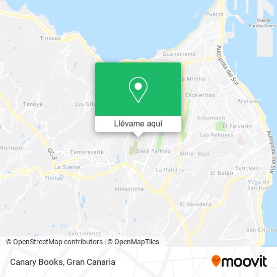 Mapa Canary Books