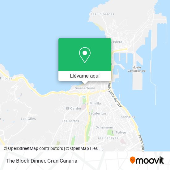 Mapa The Block Dinner