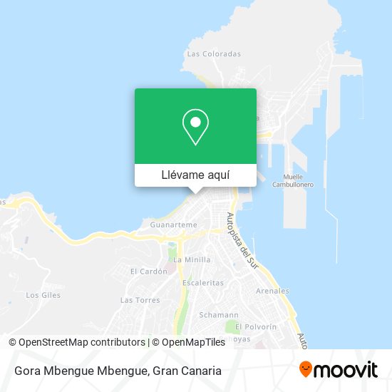 Mapa Gora Mbengue Mbengue
