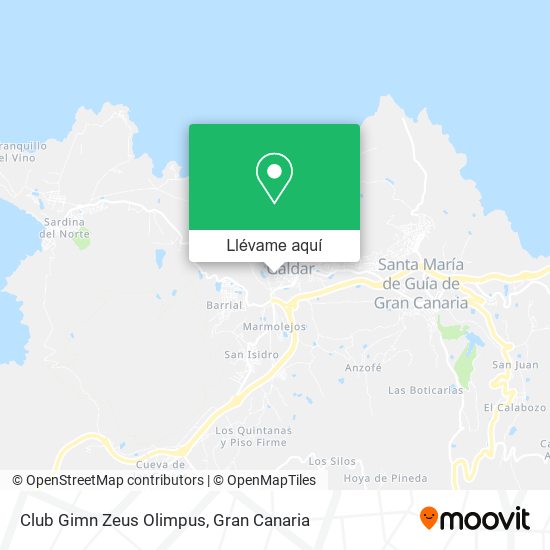 Mapa Club Gimn Zeus Olimpus