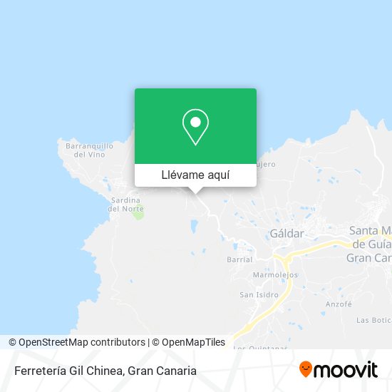 Mapa Ferretería Gil Chinea