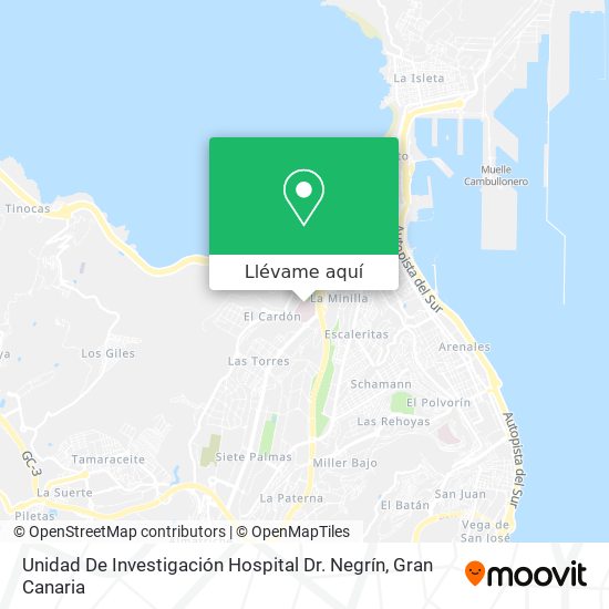 Mapa Unidad De Investigación Hospital Dr. Negrín