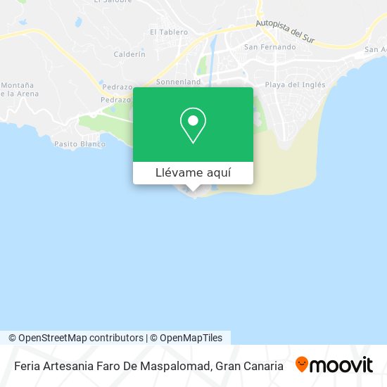Mapa Feria Artesania Faro De Maspalomad