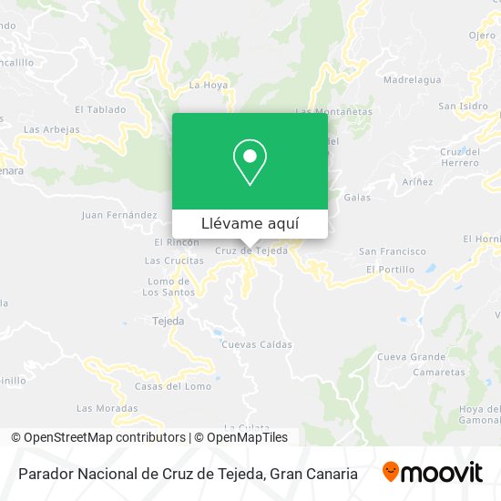 Mapa Parador Nacional de Cruz de Tejeda