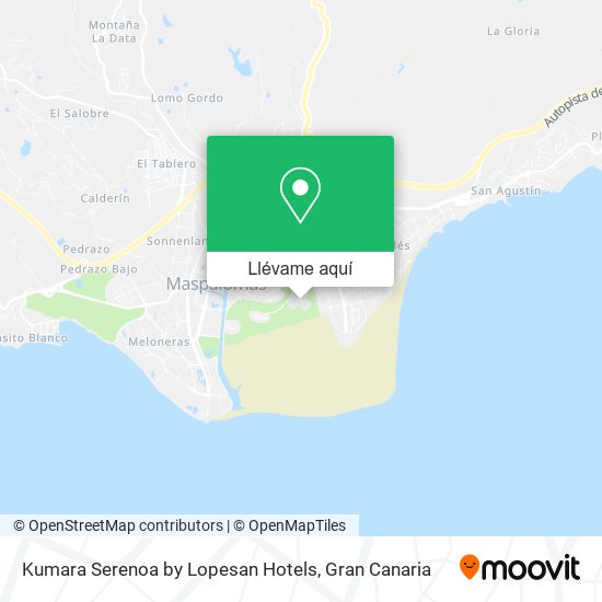 Mapa Kumara Serenoa by Lopesan Hotels