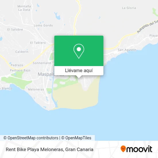 Mapa Rent Bike Playa Meloneras