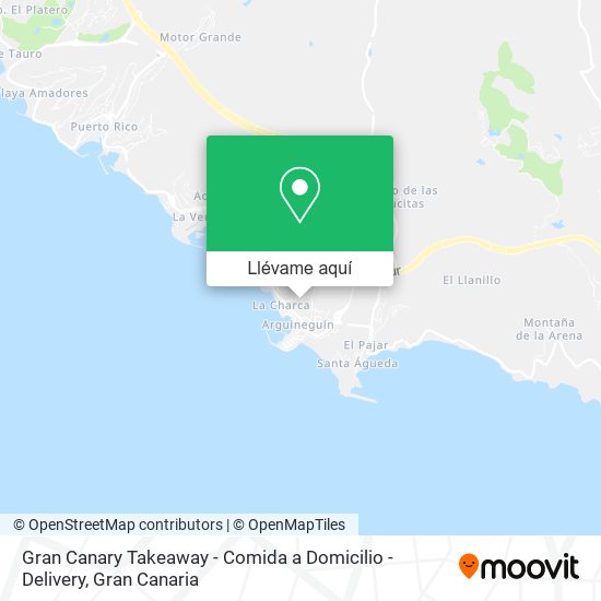 Mapa Gran Canary Takeaway - Comida a Domicilio - Delivery