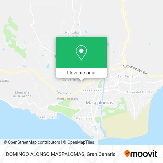 Mapa DOMINGO ALONSO MASPALOMAS