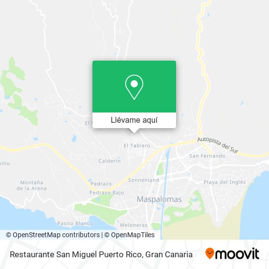 Mapa Restaurante San Miguel Puerto Rico