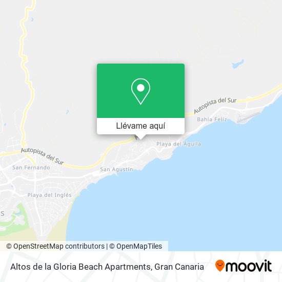 Mapa Altos de la Gloria Beach Apartments