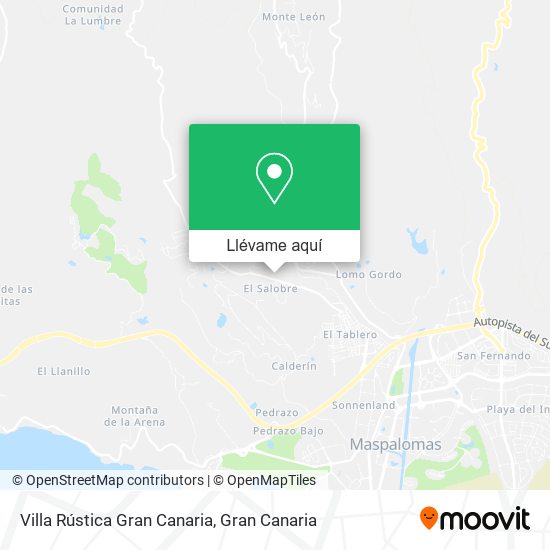 Mapa Villa Rústica Gran Canaria