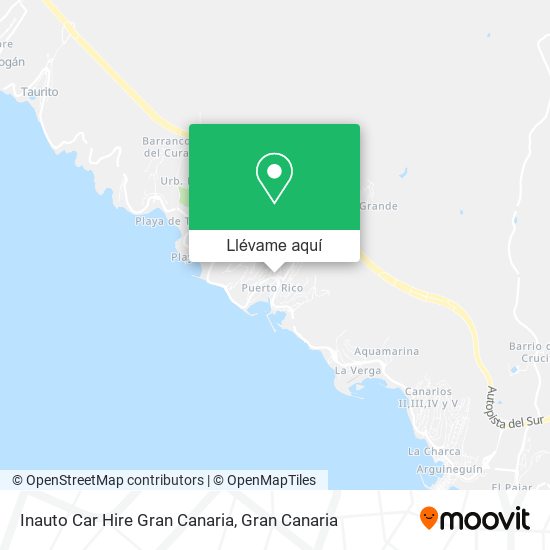 Mapa Inauto Car Hire Gran Canaria