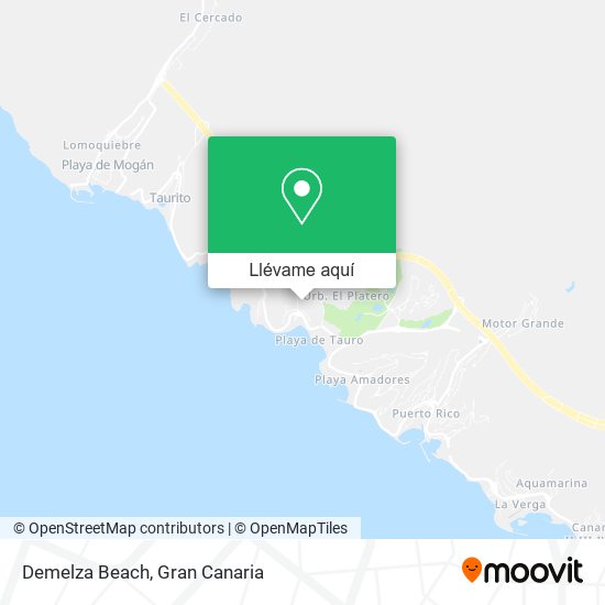 Mapa Demelza Beach