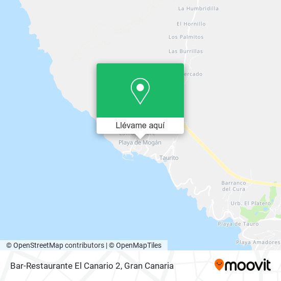 Mapa Bar-Restaurante El Canario 2