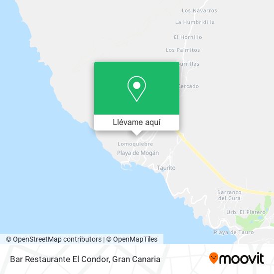 Mapa Bar Restaurante El Condor