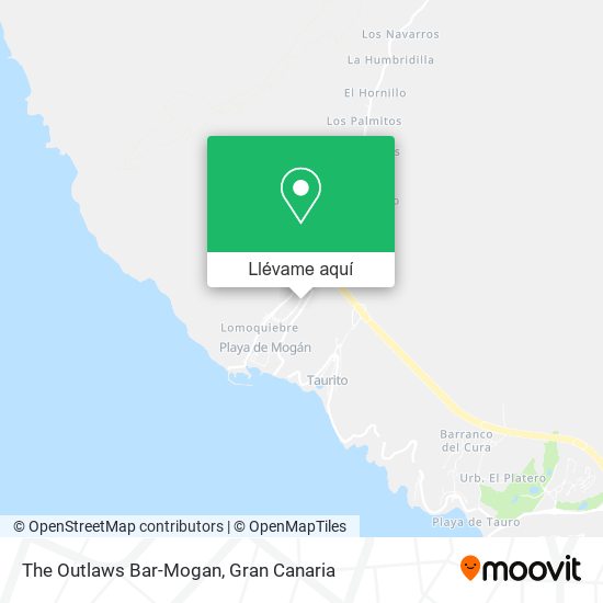 Mapa The Outlaws Bar-Mogan