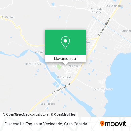 Mapa Dulcería La Esquinita Vecindario