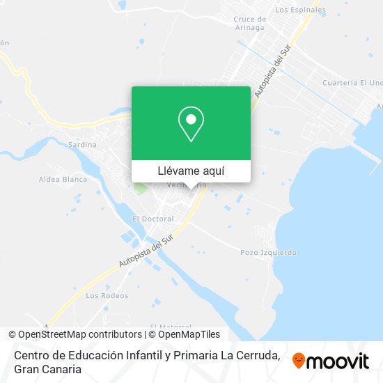 Mapa Centro de Educación Infantil y Primaria La Cerruda