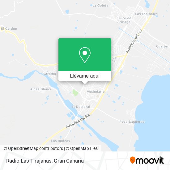 Mapa Radio Las Tirajanas