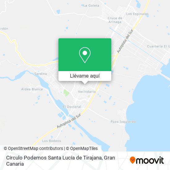 Mapa Círculo Podemos Santa Lucía de Tirajana